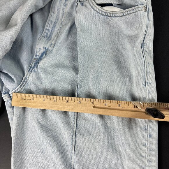 Levi's Made Crafted Jean Women 30x28* Column Pleated High Rise Blue Denim Tag 29 - Picture 14 of 16